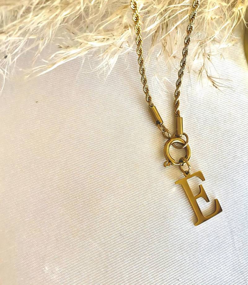 Buchstabe Halskette, Initial Personalisierte Geschenk Für Sie, Geschenkidee, Namenskette von LiaroSchmuckDE