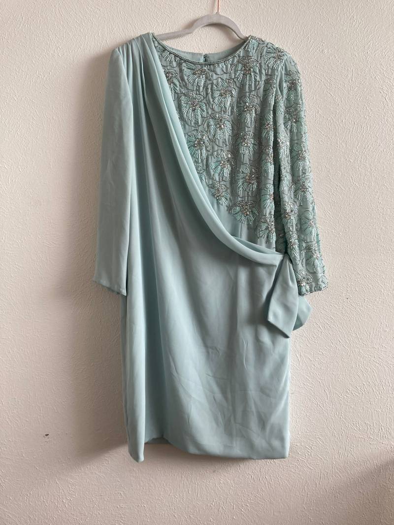 xxl Vintage Mint Perlenkleid von LiasSequinCollection