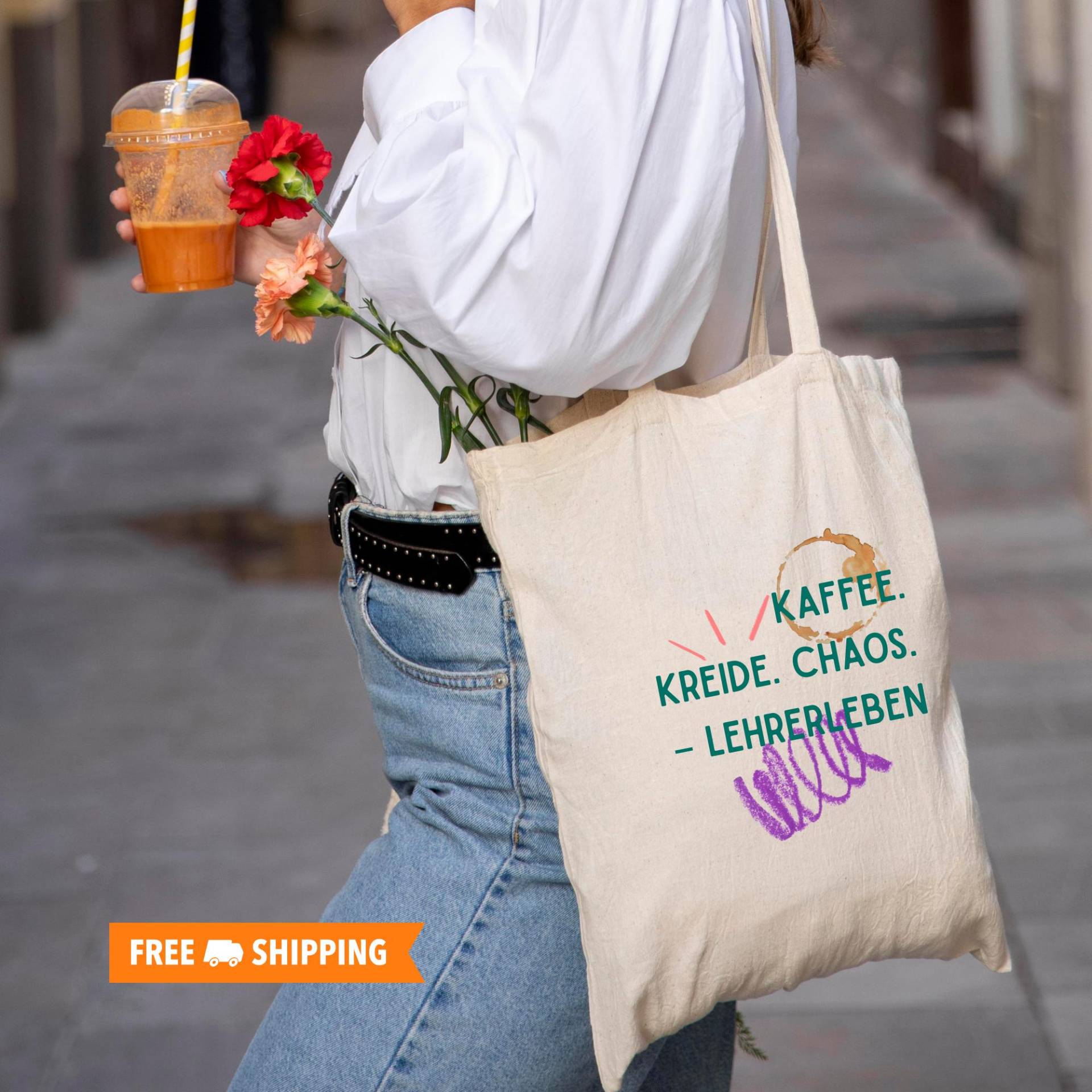 Jutetasche Für Lehrer - Geschenkidee Beste Geschenk Lehrerin Tasche Nachhaltige Kaffee Kreide Chaos Jutetasche Für Lehrer - Geschenkidee Beste Geschenk Lehrerin Tasche Nachhaltige Kaffee Kreide Chaos von LiasStyleStudio