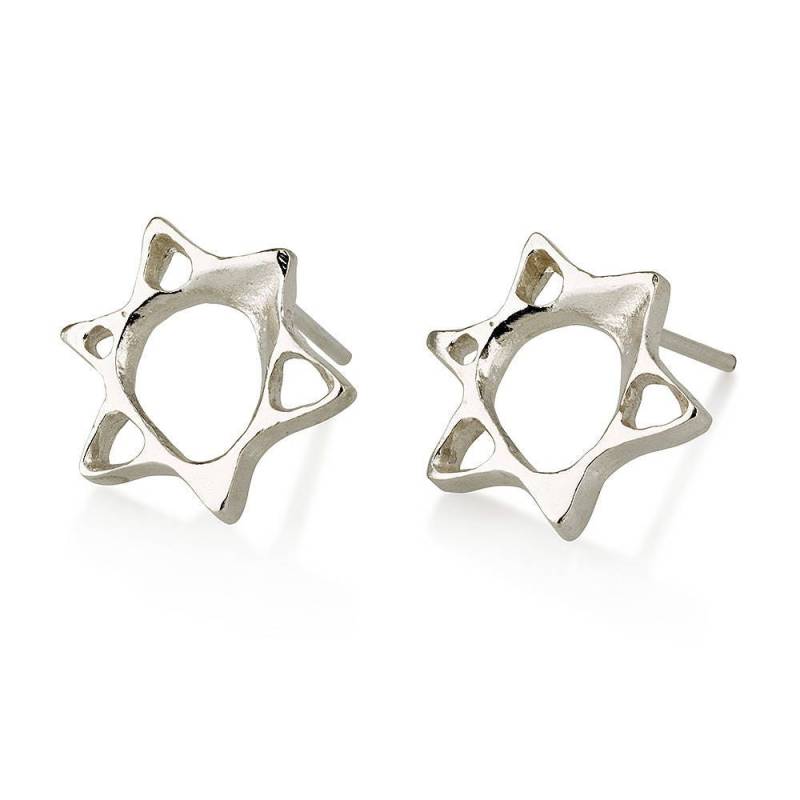 David Stern, Silber Stern Ohrringe, Davidstern Ohrstecker, Sterling Kleine Geschenk Für Mutter von LiatWaldmanJewelry