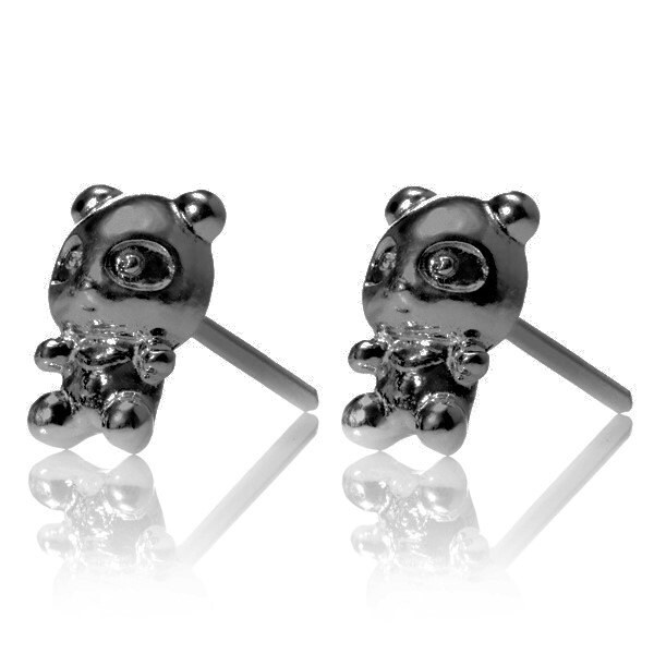 Panda Oxidierte Silber Ohrringe, Kleine Bären Niedliche Mädchen Geschenk Für Sie, Beiträge, Koala Tier Handgemacht Panda Oxidierte Silber Ohrringe, Kleine Bären Niedliche Mädchen Geschenk Für Sie, Beiträge, Koala Tier Handgemacht von LiatWaldmanJewelry