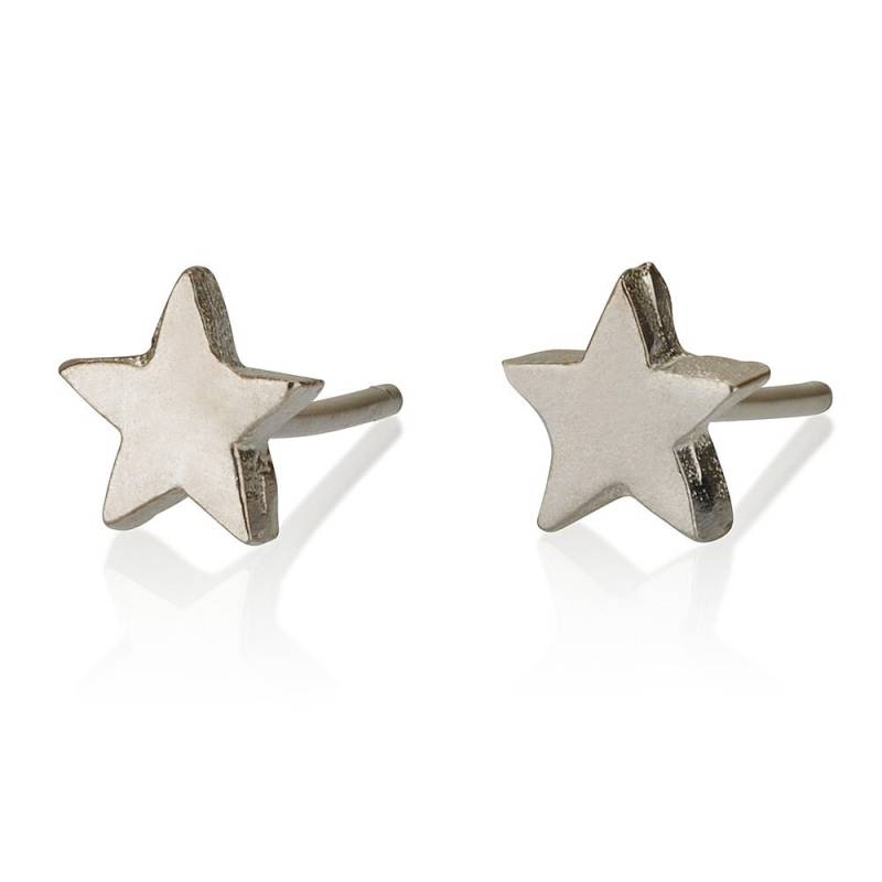 Sterne Ohrringe, Stern Ohrstecker, Süße Sterling Silber Stern, Kleine Charme Sterne, Minimal von LiatWaldmanJewelry