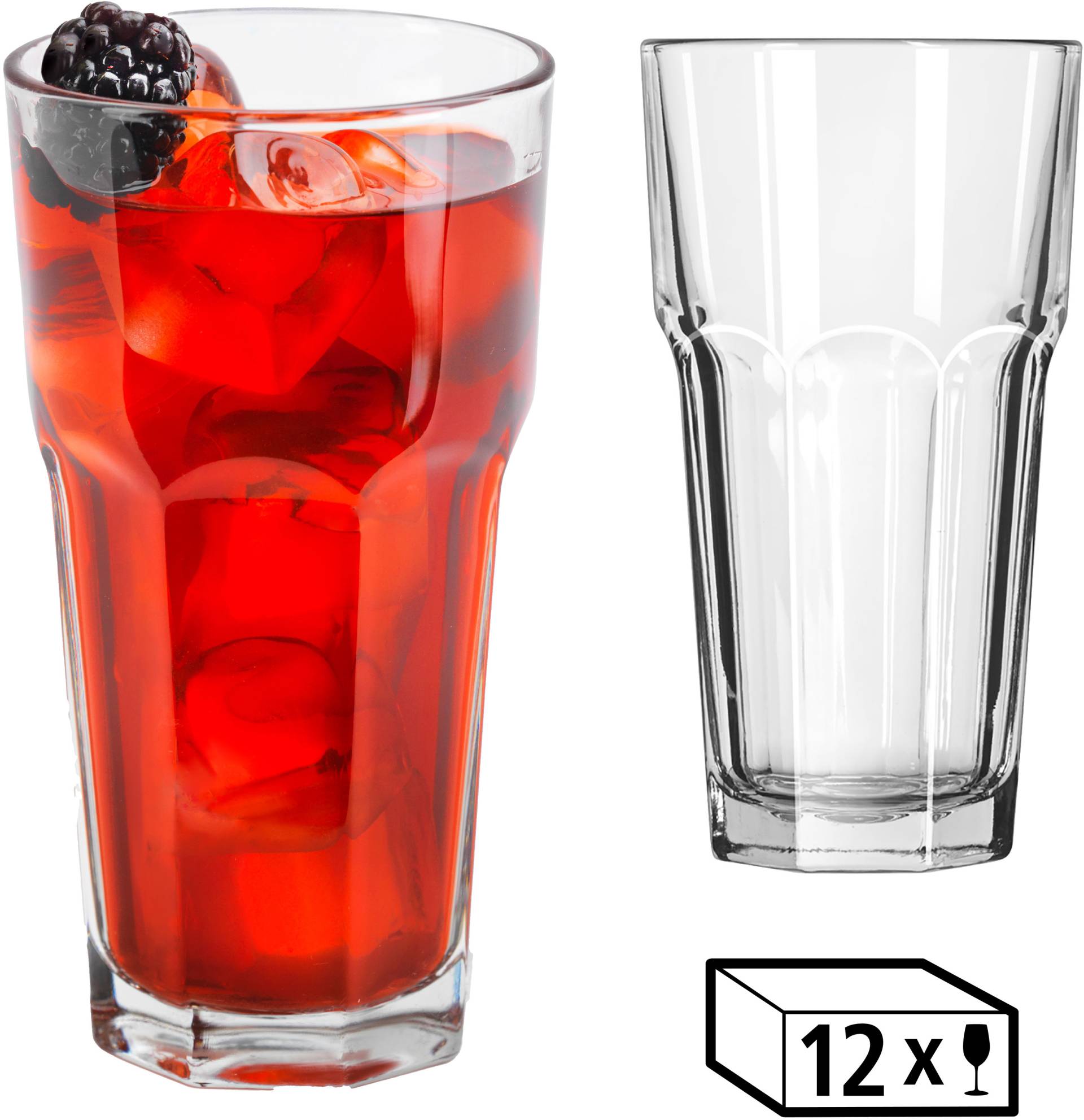 LIBBEY Gläser-Set "Cooler Glas -GIBRALTAR- 473 ml, Ø: 8,5 cm, H: 16 cm, 12er Set" hochwertig verarbeitet, im modernen Design LIBBEY Gläser-Set "Cooler Glas -GIBRALTAR- 473 ml, Ø: 8,5 cm, H: 16 cm, 12er Set" hochwertig verarbeitet, im modernen Design von Libbey