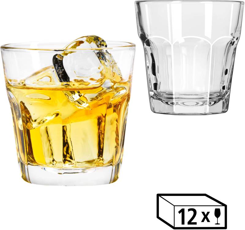 LIBBEY Gläser-Set "Rocks Glas -GIBRALTAR- 207 ml, Ø: 8 cm, H: 8 cm, 12er Set" hochwertig verarbeitet, im modernen Design von Libbey