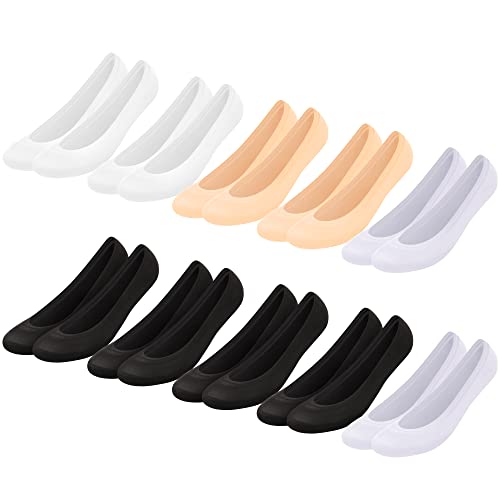 Libella 10er Pack Unsichtbare Socken Damen Ballerina Socken Frauen Füßlinge Rutschfest Netz Spitze Baumwolle Atmungsaktiv Mehrfarbig 2148 39-42 von Libella