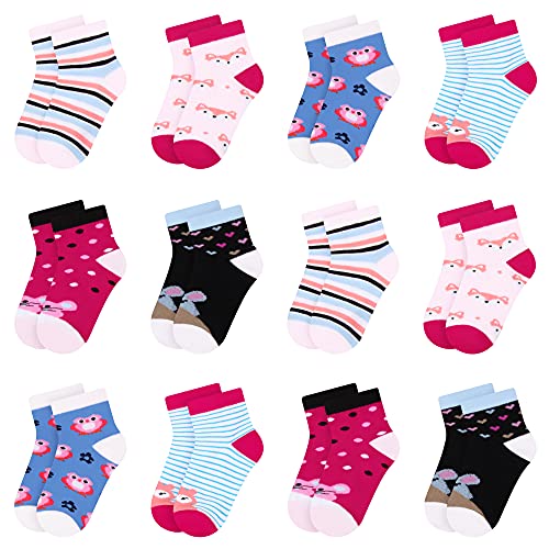 Libella 12er Kinder Mädchen Socken Kids Strümpfe Kindersocken bunt 2118 27-30 von Libella