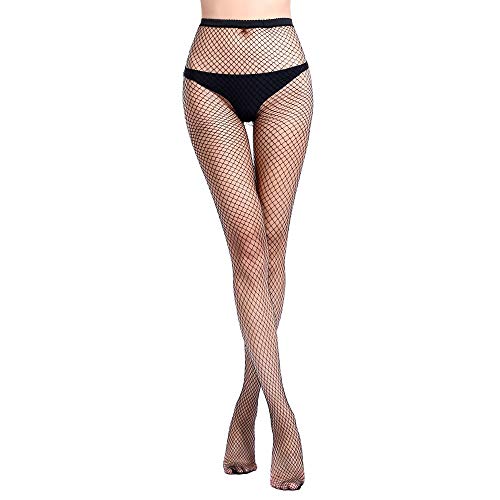 Libella 1pcs Netzstrumpfhose schwarz Damen fishnet stockings Netz Strumpfhosen Damen Sexy Netzstrümpfe Damen kleines Netz 27220 von Libella