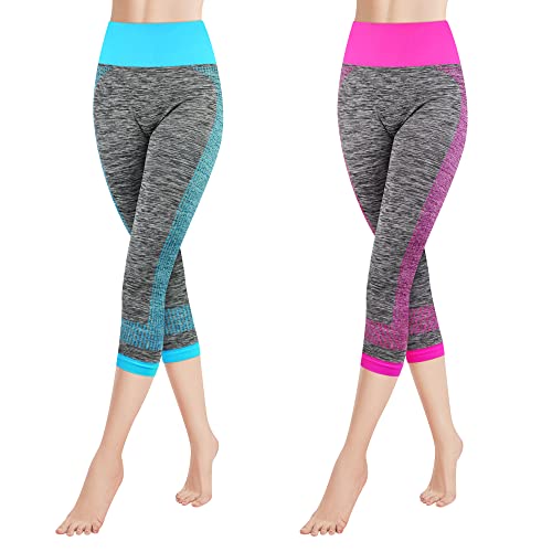 Libella 2er Pack Damen Leggings 3/4 Sporthose High Waist Sportleggins Mehrfarbig Strech Fitness Laufhose Caprihose 4119 Blau Rosa S M Libella 2er Pack Damen Leggings 3/4 Sporthose High Waist Sportleggins Mehrfarbig Strech Fitness Laufhose Caprihose 4119 Blau Rosa S M von Libella