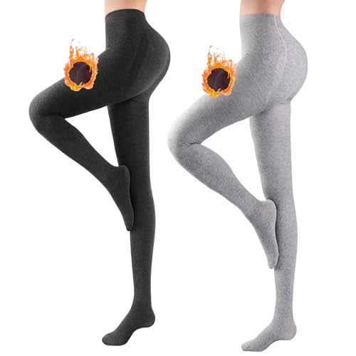 Libella 2er Pack Thermo Strumpfhose Damen gefüttert Winter Strumpfhose Kuschel seamless blickdichte warme Winterstrumpfhose Tight Mehrfarbig 4174 Dunkelgrau + Hellgrau XL/XXL Libella 2er Pack Thermo Strumpfhose Damen gefüttert Winter Strumpfhose Kuschel seamless blickdichte warme Winterstrumpfhose Tight Mehrfarbig 4174 Dunkelgrau + Hellgrau XL/XXL von Libella