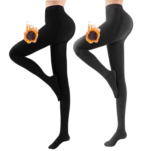 Libella 2er Pack Thermo Strumpfhose Damen gefüttert Winter Strumpfhose Kuschel seamless blickdichte warme Winterstrumpfhose Tight Mehrfarbig 4174 Schwarz+Dunkelgrau XL/XXL Libella 2er Pack Thermo Strumpfhose Damen gefüttert Winter Strumpfhose Kuschel seamless blickdichte warme Winterstrumpfhose Tight Mehrfarbig 4174 Schwarz+Dunkelgrau XL/XXL von Libella