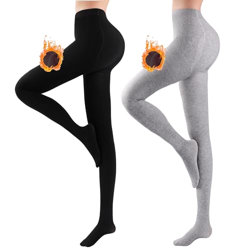 Libella 2er Pack Thermo Strumpfhose Damen gefüttert Winter Strumpfhose Kuschel seamless blickdichte warme Winterstrumpfhose Tight Mehrfarbig 4174 Schwarz + Hellgrau M/L Libella 2er Pack Thermo Strumpfhose Damen gefüttert Winter Strumpfhose Kuschel seamless blickdichte warme Winterstrumpfhose Tight Mehrfarbig 4174 Schwarz + Hellgrau M/L von Libella