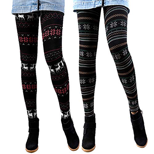 Libella 2er Set Winterleggings Skinny Thermoleggings Laufhose Norweger mit Weihnachtsmotiven Teddy-Innenfleece Frauen/Mädchen 4145A+4145B Libella 2er Set Winterleggings Skinny Thermoleggings Laufhose Norweger mit Weihnachtsmotiven Teddy-Innenfleece Frauen/Mädchen 4145A+4145B von Libella