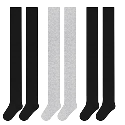 Libella 3er Pack Kinder Jungen Strumpfhose Strickstrumpfhose Baumwolle einfarbig 2710 Schwarz*2+Grau 122-128 von Libella