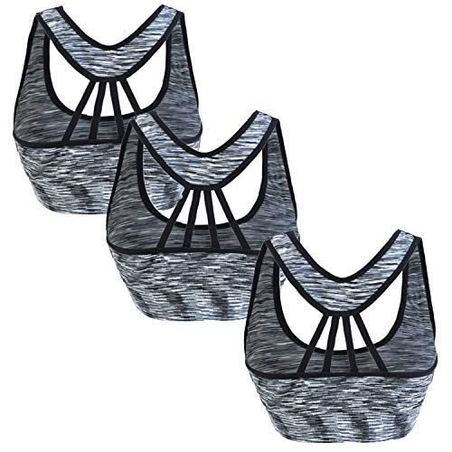 Libella 3er Pack Wohlfühl-BH Sport-BH Schlafen-BH Damen Schwangerschaft Bustier Gepolsterter Push Up Ohne Bügel 3701 Schwarz S/M von Libella