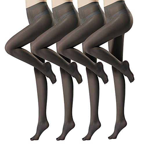 Libella 4er Damen Strumpfhose 20 DEN Mikrofaser Tights Elastisch langlebig Feinstrumpfhose Made in EU Schwarz Größe 4 2515 von Libella