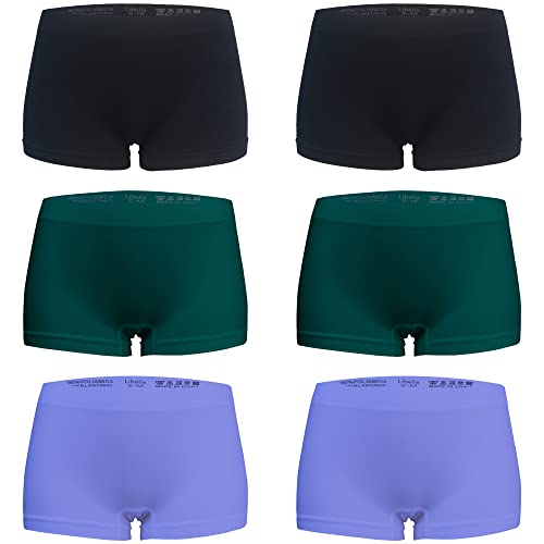 Libella Unterhosen Boxershorts Damen Seamless Slips Nahtlose Unterwäsche Shorts Hotpants Nahtlos Shorty 6 Pack BGV S/M von Libella