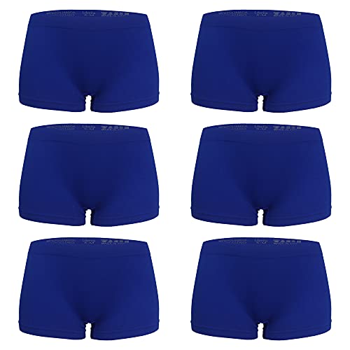 Libella 6er Pack Damen Boxershorts Microfaser Mehrpack Seamless Blau 3908 BU S/M von Libella