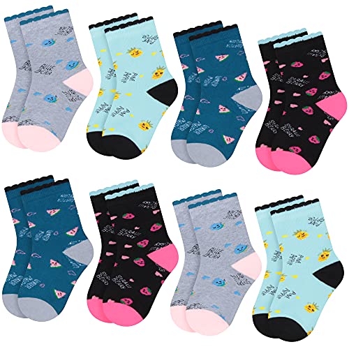 Libella 8 Paar Kinder Jungen Socken aus Baumwolle Kinder Sneakersocken mit Streifen und Dinosauriern Mustern bunt 2920 23-26 von Libella