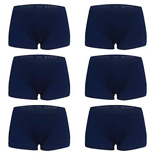 Libella Boyshorts Damen Unterwäsche Boxershorts Microfaser Seamless 6er Pack 3908 MBU 2XL/3XL von Libella