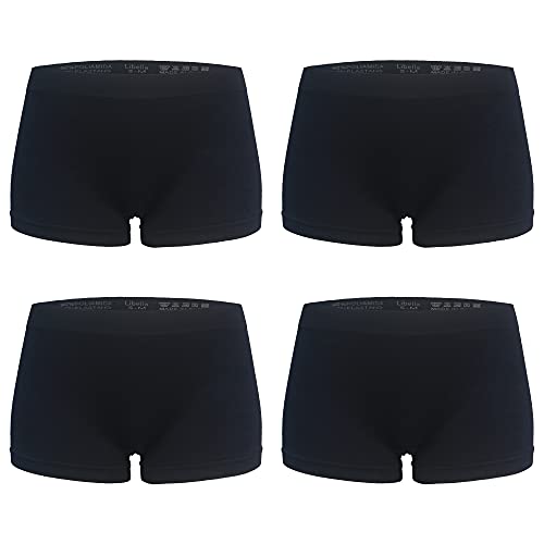 Libella Damen Boxershorts Panties Microfaser Unterwäsche 4er Pack Seamless 3908 BL L/XL von Libella