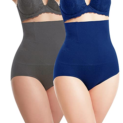 Libella Damen figurenformend Miederslip Miederpant mit Bauch-Weg-Effekt 3608 Grau Dunkelblau M/L von Libella