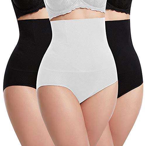 Libella Damen figurenformend Miederslip mit Bauch-Weg-Effekt 3608 Schwarz Schwarz Weiß XL/2XLL von Libella