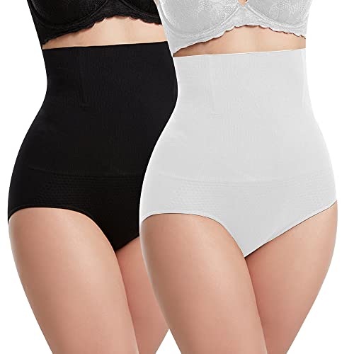 Libella Damen figurenformend Miederslip mit Bauch-Weg-Effekt 3608 Weiß/Schwarz M/L von Libella