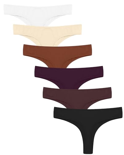 Libella Tanga Damen String Baumwolle Thongs Unterwäsche 6er-Pack 3904 Maillard Mehrfarbig S von Libella
