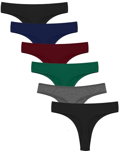 Libella Tanga Damen String Baumwolle Thongs Unterwäsche 6er-Pack 3904 Mehrfarbig L von Libella