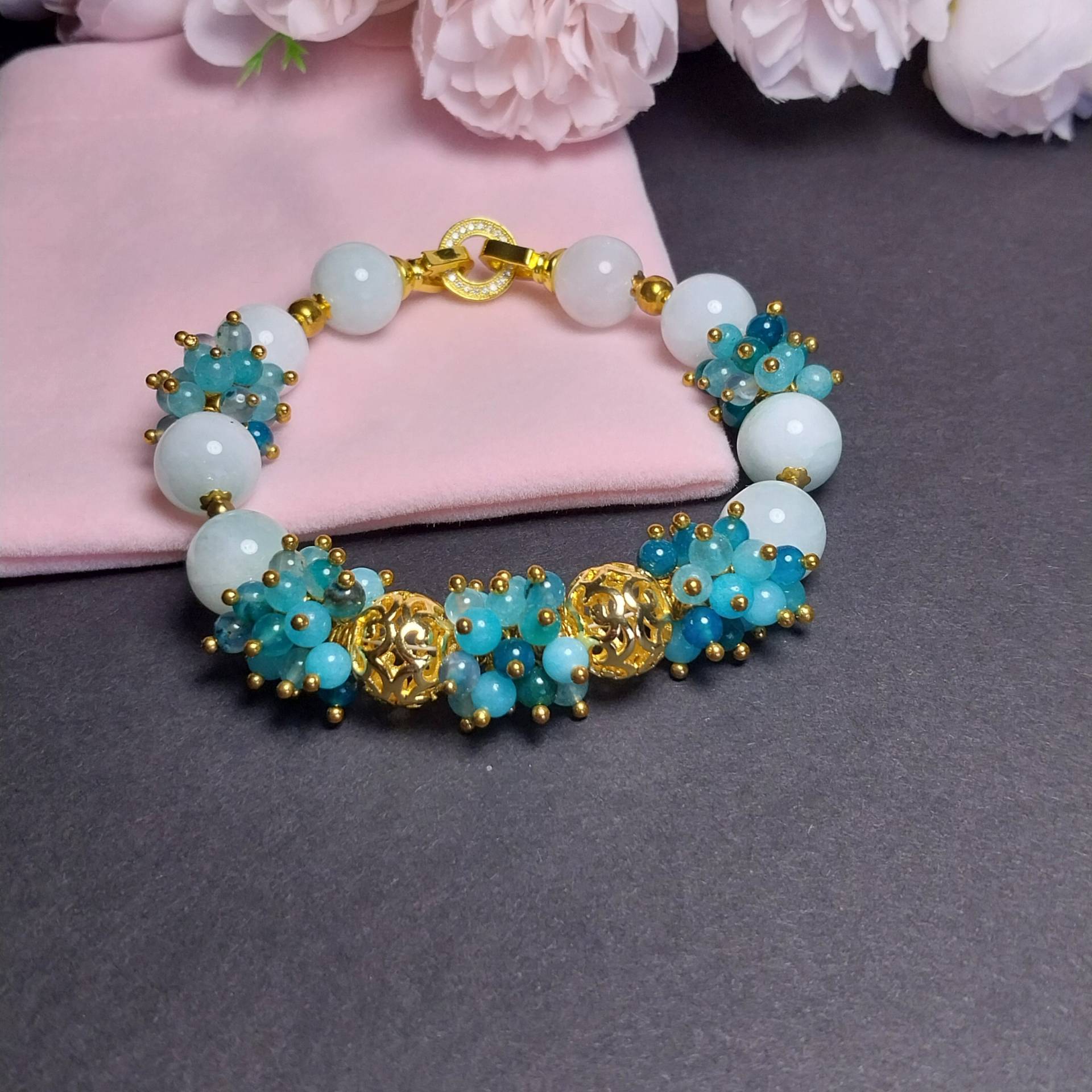 Armband - Natürliche Steine Frauen Geschenk Schmuck Muttertag Armband - Natürliche Steine Frauen Geschenk Schmuck Muttertag von LibelleLaden