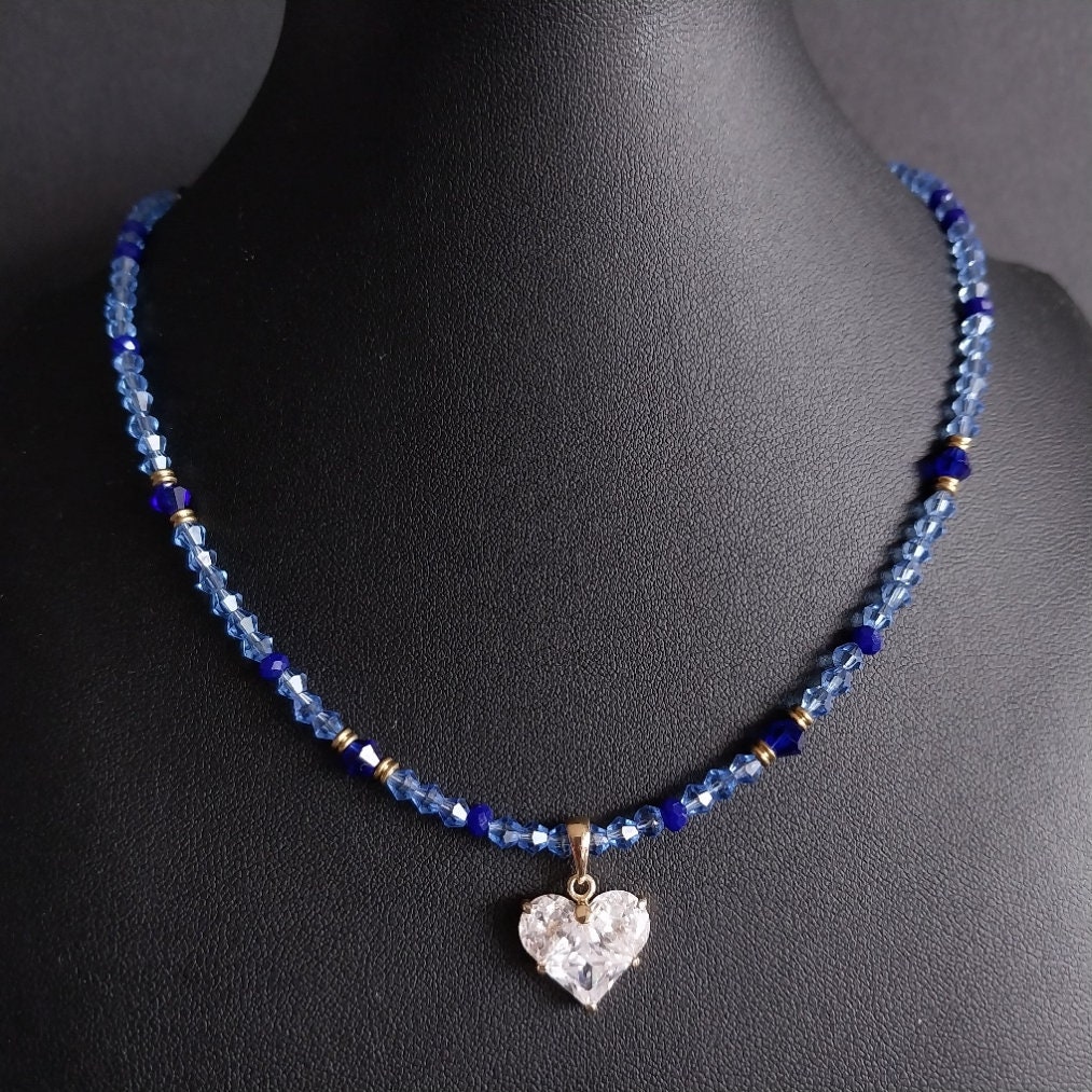 Heart Necklace - Jewelry Necklace Elegant Summer Heart Necklace - Jewelry Necklace Elegant Summer von LibelleLaden