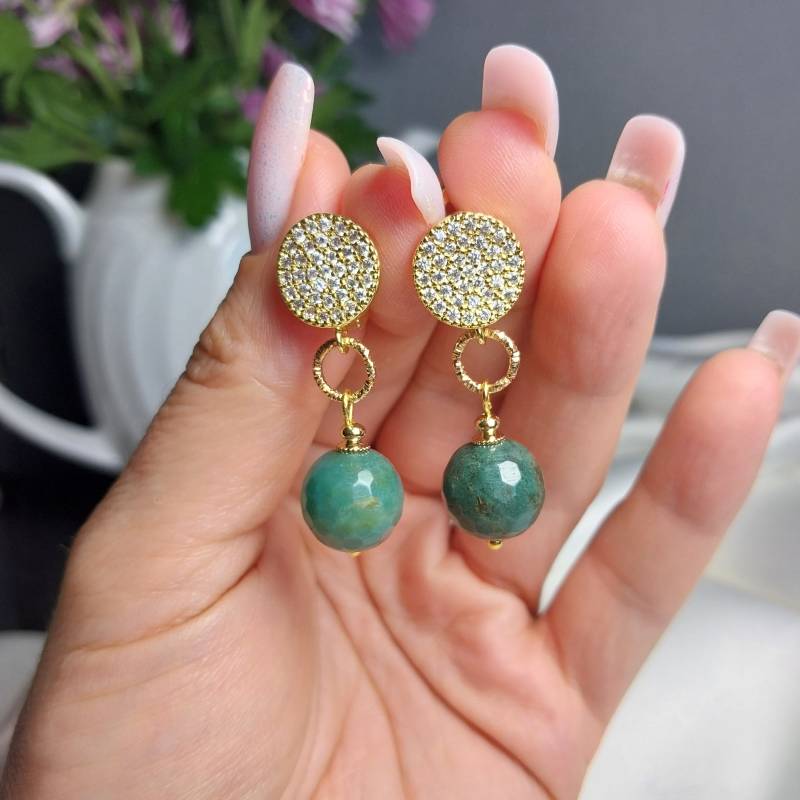 Earrings - Natural Stones Jewelry Elegant Earrings von LibelleLaden