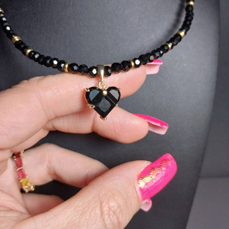 Jewelry - Summer Necklace Black Women's Modern Elegant von LibelleLaden