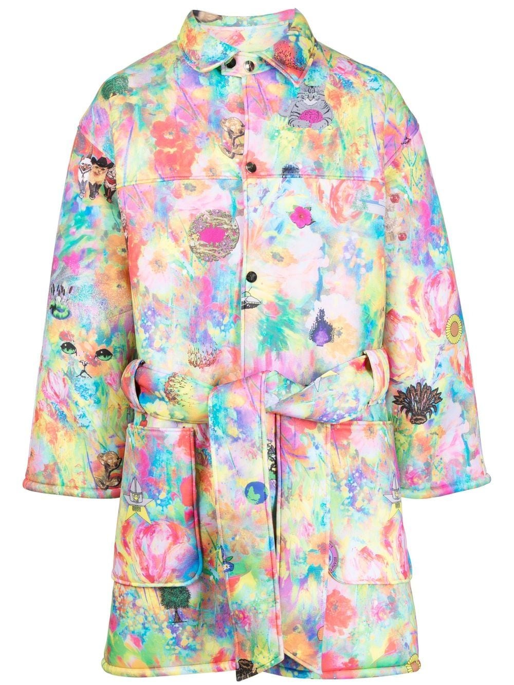 Liberal Youth Ministry Trenchcoat mit Blumen-Print - Mehrfarbig von Liberal Youth Ministry