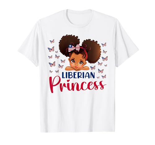 Liberianische Prinzessin Liberia für schwarze Mädchen Kinder T-Shirt von Liberia Flag Cultural Heritage