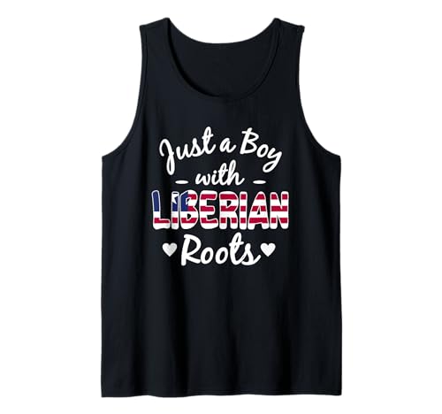 Herren Nur ein Junge mit liberianischen Wurzeln Liberia Boys Pride Tank Top von Liberia Flag Designs Proud Liberian Roots
