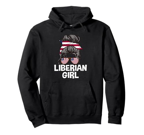 Liberianisches Mädchen Unordentlicher Haarknoten Liberianische Frau Liberia Bandana Pullover Hoodie Liberianisches Mädchen Unordentlicher Haarknoten Liberianische Frau Liberia Bandana Pullover Hoodie von Liberia Flag Designs Proud Liberian Roots