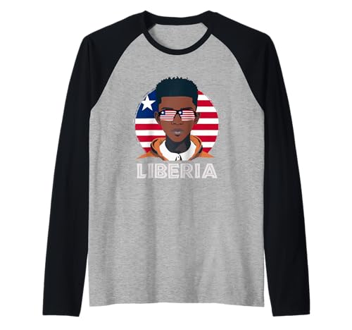Herren Liberia, liberianische Flagge, Liberia Boy, African Boy, Liberian Raglan Herren Liberia, liberianische Flagge, Liberia Boy, African Boy, Liberian Raglan von Liberia Flag Gifts for Liberian Teens & Boys
