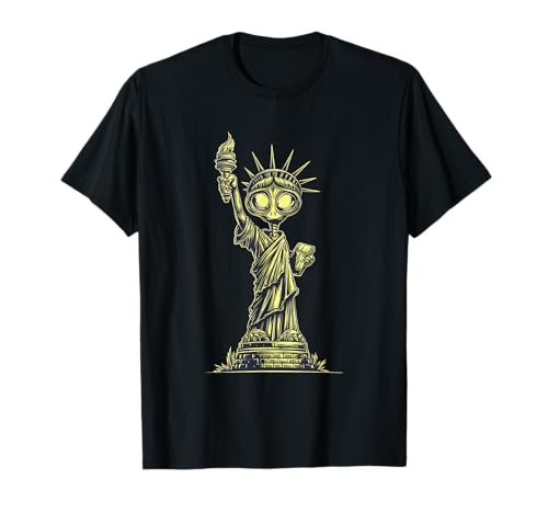 Lustiges Freedom Alien Statue Kostüm für Jungen und Mädchen T-Shirt Lustiges Freedom Alien Statue Kostüm für Jungen und Mädchen T-Shirt von Liberty Alien Outfit