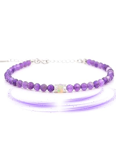 Liberty Angels - Edelstein Armband aus 925er Silber & Opal - Edelstein Armband Damen & Herren - Heilstein Schmuck Armbänder - Hochwertiger Edelstein Schmuck - Heilstein Armband echte Steine Verschluss Liberty Angels - Edelstein Armband aus 925er Silber & Opal - Edelstein Armband Damen & Herren - Heilstein Schmuck Armbänder - Hochwertiger Edelstein Schmuck - Heilstein Armband echte Steine Verschluss von Liberty Angels