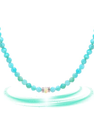 Liberty Angels - Edelstein Kette aus 925er Silber & Opal - Halskette für Damen & Herren - Naturstein Opal Kette - Heilstein Schmuck - Hochwertiger Schmuck von Liberty Angels