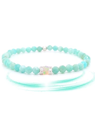 Liberty Angels - Edelstein Armband aus 925er Silber & Opal für Damen & Herren - Heilsteine Schmuck - Hochwertiger Schmuck Mit Echten Steinen von Liberty Angels
