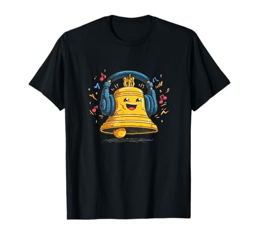 Laughing Liberty Bell mit Kopfhörern für Jungen und Mädchen T-Shirt Laughing Liberty Bell mit Kopfhörern für Jungen und Mädchen T-Shirt von Liberty Bell Outfit