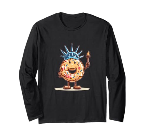 Tolles Donut mit Liberty Kostüm für Jungen und Mädchen Langarmshirt von Liberty Donut Outfit