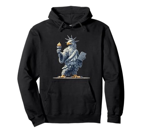 Erstaunliche Freiheitsstatue mit Adler-Kostüm für Jungen und Mädchen Pullover Hoodie von Liberty Eagle Outfit
