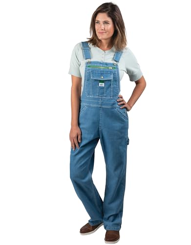 Walls Damen Latzhose aus Denim Overalls, helle Stone-Waschung, Small von Liberty