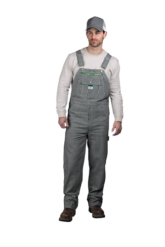 Liberty Herren Latzhose Hickory Streifen Overalls, 42W x 32L von Liberty