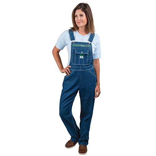 Walls Damen Latzhose aus Denim Overalls, Stonewashed, Indigoblau, X-Large von Liberty