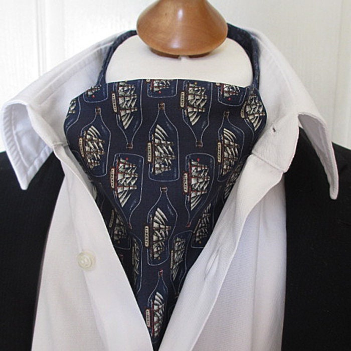 Krawatte in Flaschenpost Und Marineblaue Umhang ~ Kravat Hochzeitsgeschenk Liberty Print Herrenmode von Liberty59