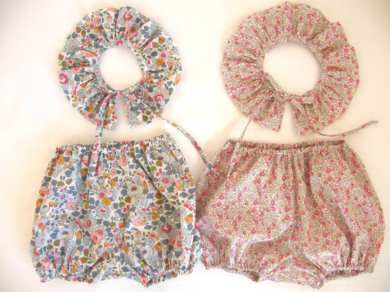 Pierrot-Halsband Bloomer Liberty Betsy Aus Porzellan/Eloïse Rosa Nach Wahl, Geburt 1/3/6/9/12/18 Monate 2/3 Jahre Pierrot-Halsband Bloomer Liberty Betsy Aus Porzellan/Eloïse Rosa Nach Wahl, Geburt 1/3/6/9/12/18 Monate 2/3 Jahre von LibertyCompagnie